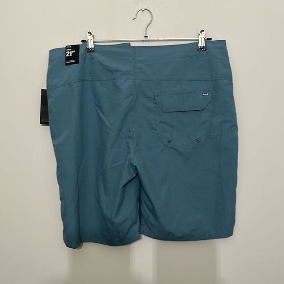 NWT Hurley Mens Blue Drawstring‎ Swim Trunks Board Shorts Size 34 - Picture 4 of 6